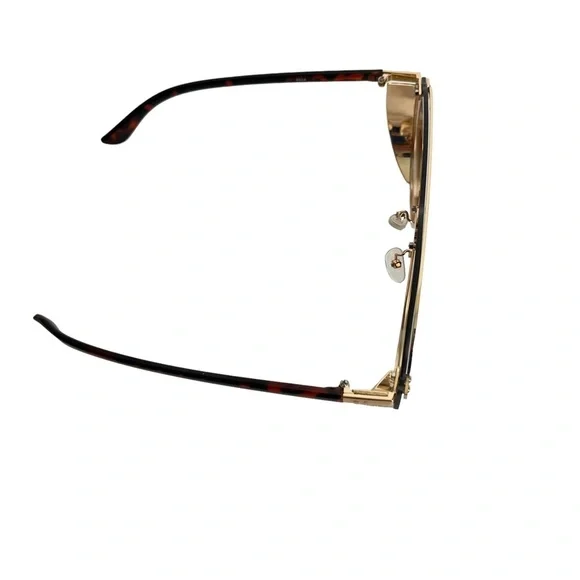 SUNGLASSES Fashion Gold & Brown Shades Sun Glasses Summer Beach Vacation - Picture 9 of 16